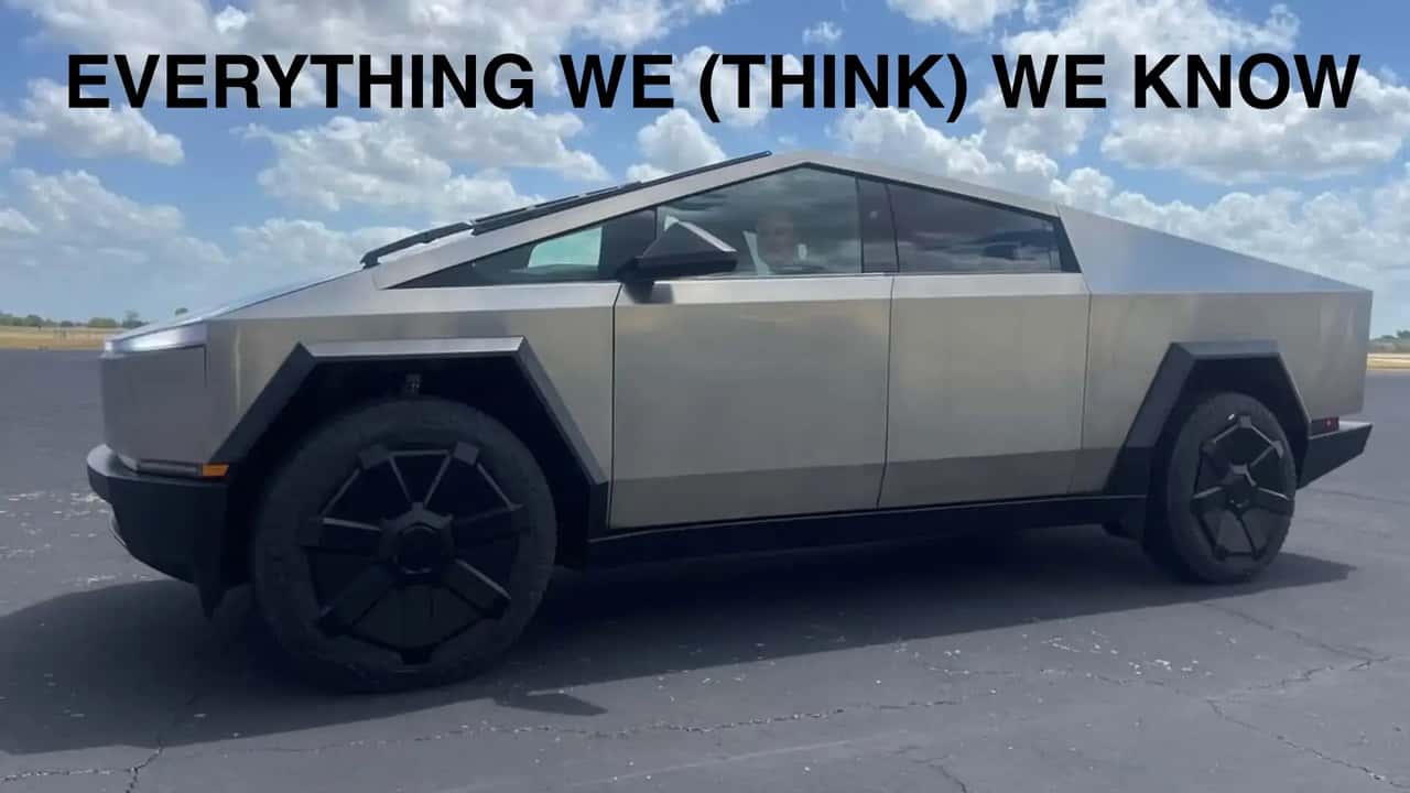 Elon Musk driving Tesla Cybertruck release candidate prototype